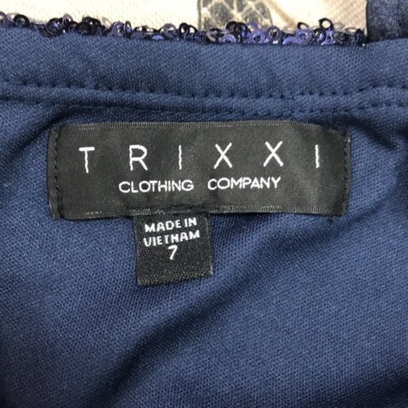 Trixxi Juniors' Surplice Sequined Dress - Picture 6 of 8